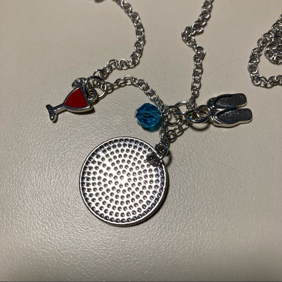 Toes in the Sand Drink Beach Necklace NEW - Picture 3 of 4